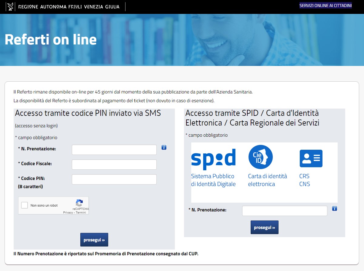 Ritirare gli esiti degli esami - Centro di Riferimento Oncologico di Aviano