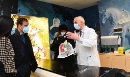 Inaugurazione opere abbellimento tomoterapia